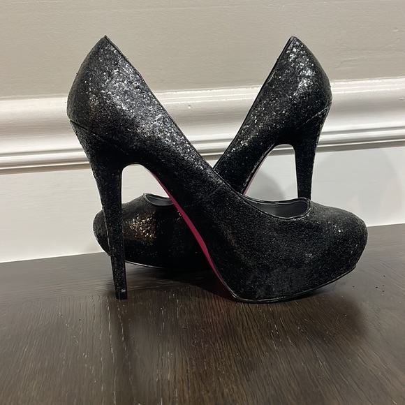 Glitter Pink Bottom HIGH Heels - Picture 2 of 5